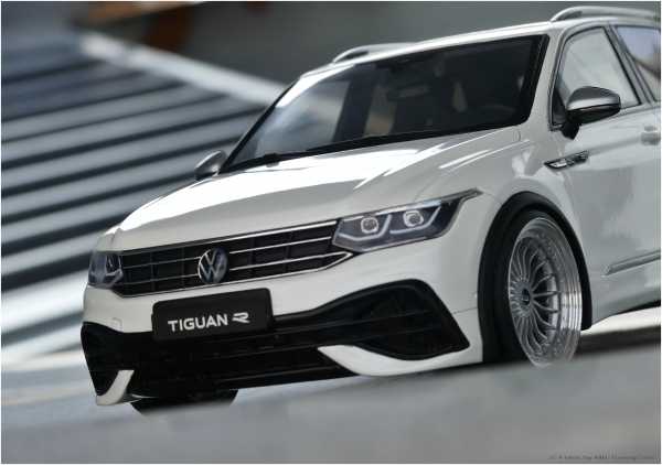 1:18 VW Tiguan R-Line in Weiß Edition mit MBTC Alu-Räder